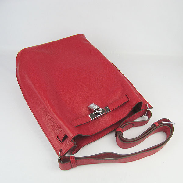 Replica Hermes Jypsiere 34 Togo Leather Messenger Bag Red H2804 - 1:1 Copy